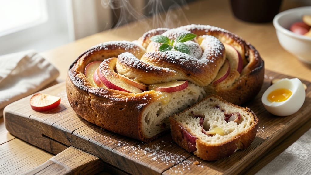 Apple Twist Bread Recipe: Caramelized Apple Swirls and Buttery Crust