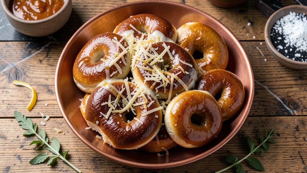 Asiago Bagel Bread Machine Recipe: Cheesy Pull-Apart Loaf With Crusty Edges