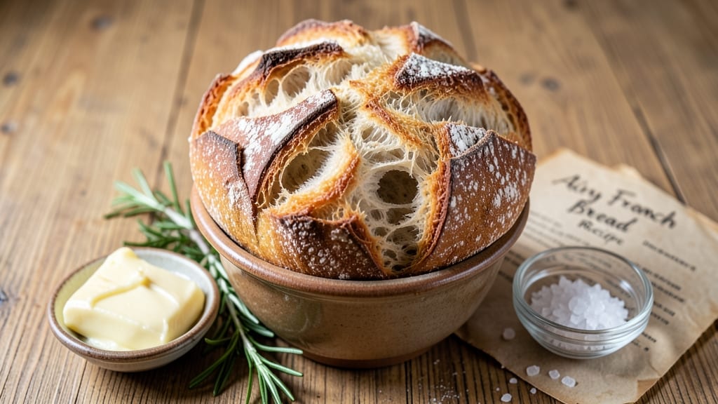Airy French Bread Recipe: Light-as-Air Crust With Buttery Pillows Inside