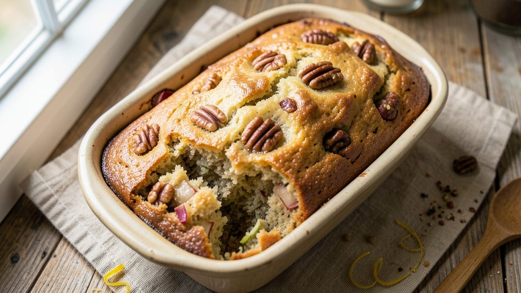 Apple Walnut Zucchini Bread Recipe: Spiced Apple Fiber Swirls and Crusty Top