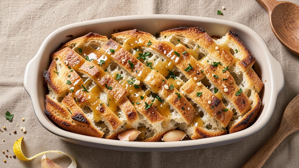 Amazing Garlic Bread Recipe: Buttery Knife-Twist Crisp With Garlicky Pillowy Softness