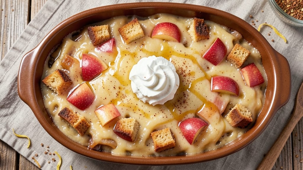 Apple Bread Pudding Microwave Recipe: Spiced Apple Chunks and Creamy Custard in 10 Minutes