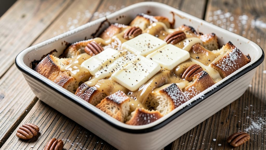 American Bread Pudding Recipe: Bourbon-Infused Custard With Toasted Pecans