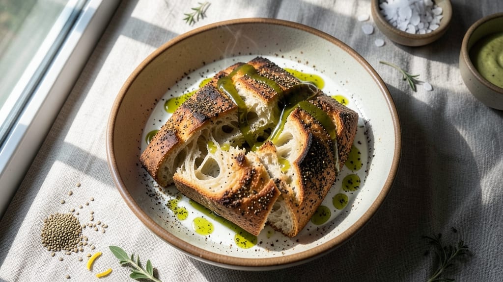 Arabic Bread Recipe Without Yeast: Crispy Za'atar Crust with Pillowy Softness Inside