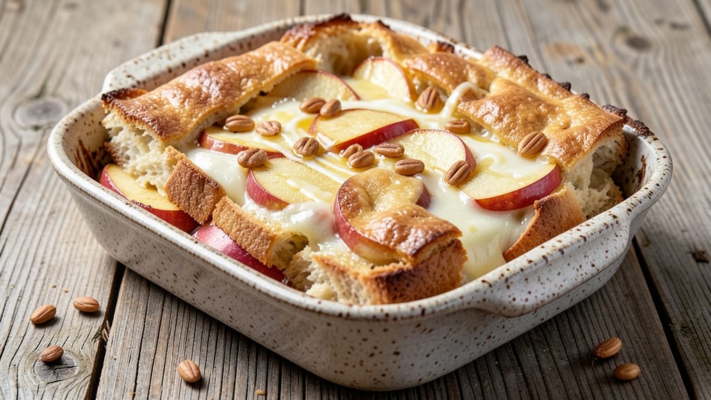 Apple Tuscan Bread Pudding Recipe: Warm Spice, Apple Chunks, and Buttery Crisp Edges