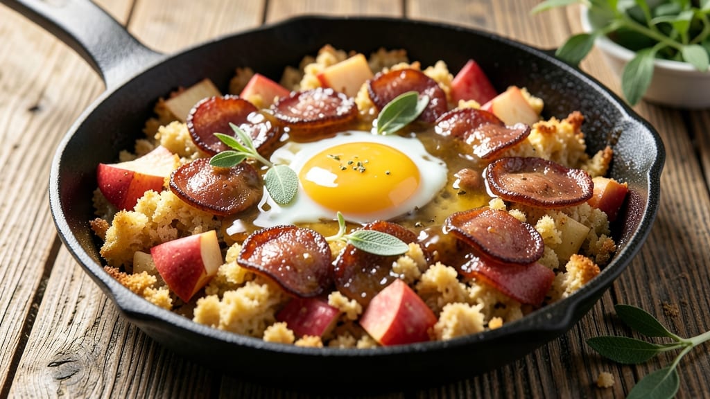 Apple and Sausage Cornbread Stuffing Recipe: Smoky-Sweet Crunch With Apple and Sausage Bites