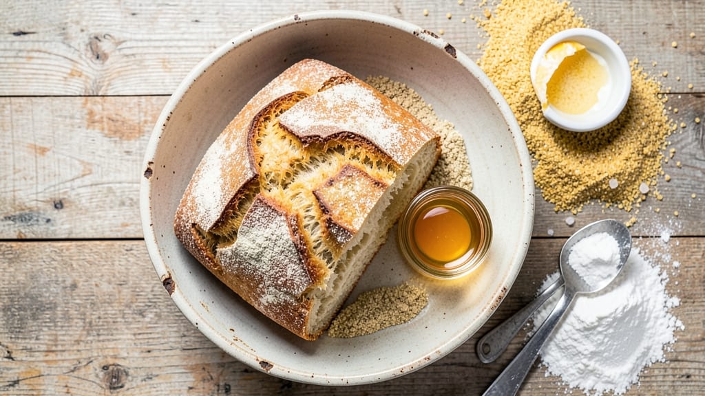 Authentic Italian Semolina Bread Recipe: Golden Crust From No-Knead Foil Method