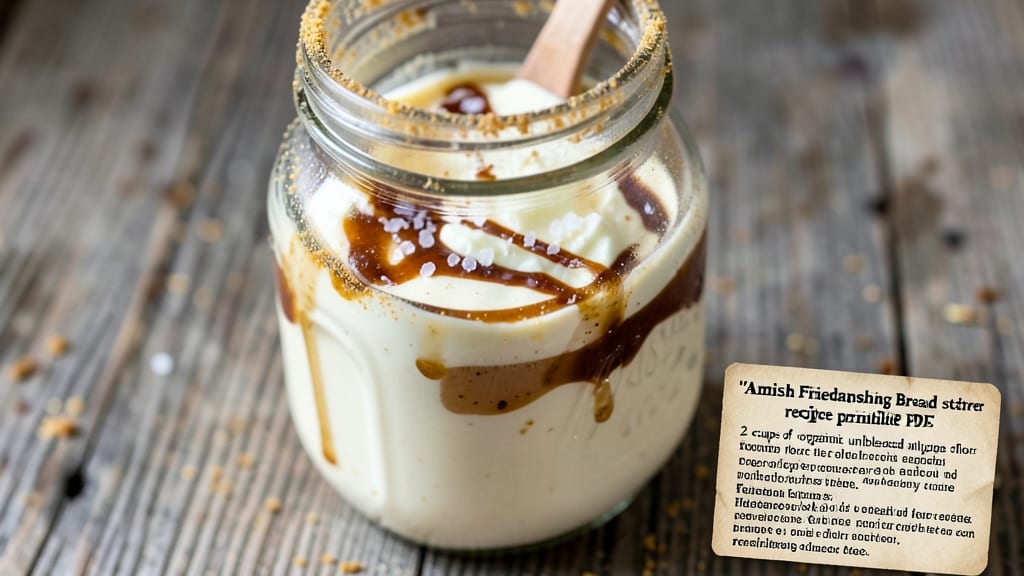 Amish Friendship Bread Starter Recipe Printable PDF: No-Fail Sourdough Secret With Step-by-Step Guide