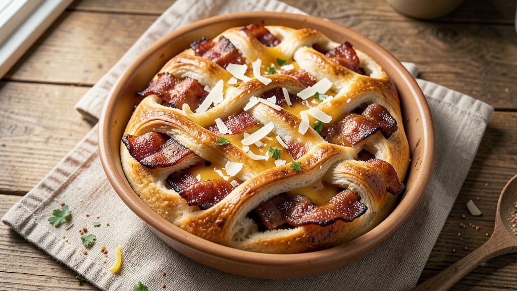 Bacon and Cheese Pull-Apart Bread Recipe: Smoky, Melty Layers That Disappear in Seconds
