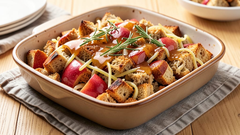 Apple Bread Stuffing Recipe: Savory Apple Cider and Herb Stuffing Magic