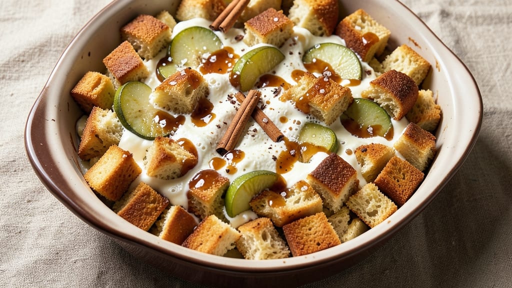 Martha Stewart's Apple Bread Pudding Recipe: Spiced Cinnamon Crunch With Gooey Caramelized Apples