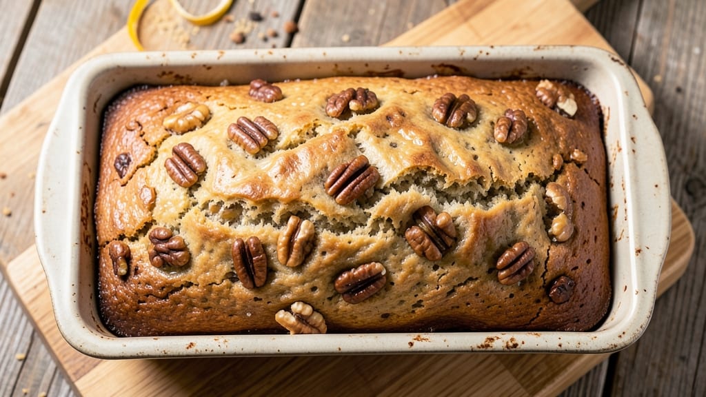 6-Ingredient Banana Bread Recipe: Ultra-Moist With Walnut Streaks
