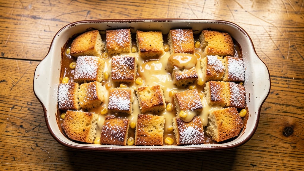 Atlanta Bread Company Bread Pudding Recipe: Vanilla Custard Meets Caramelized Cornbread Crunch