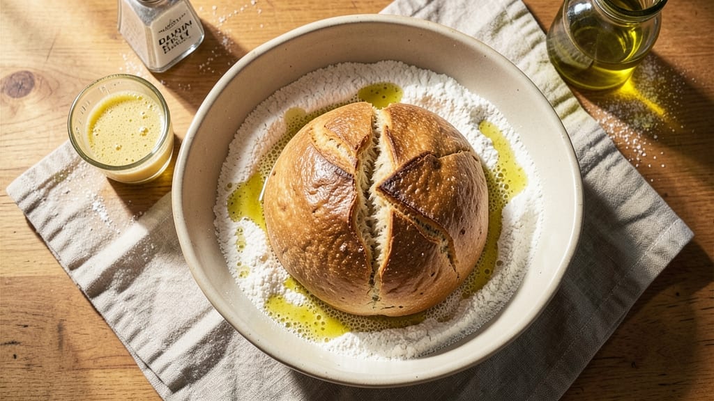 Alton Brown's Italian Bread Recipe: Foil-Sealed Rise for Crusty Crumb Without Kneading