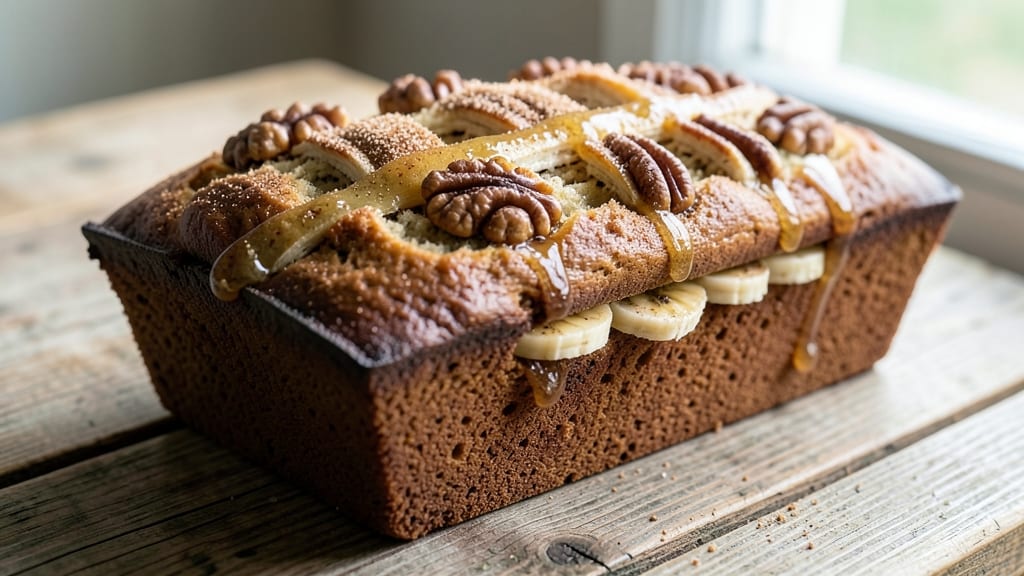 9x5 Loaf Pan Banana Bread Recipe: Moist Swirls With Walnut Crunch in Every Slice