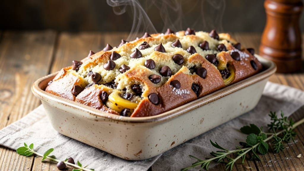 Award-Winning Chocolate Chip Banana Bread Recipe: Fudgy Swirls and Caramelized Top Magic