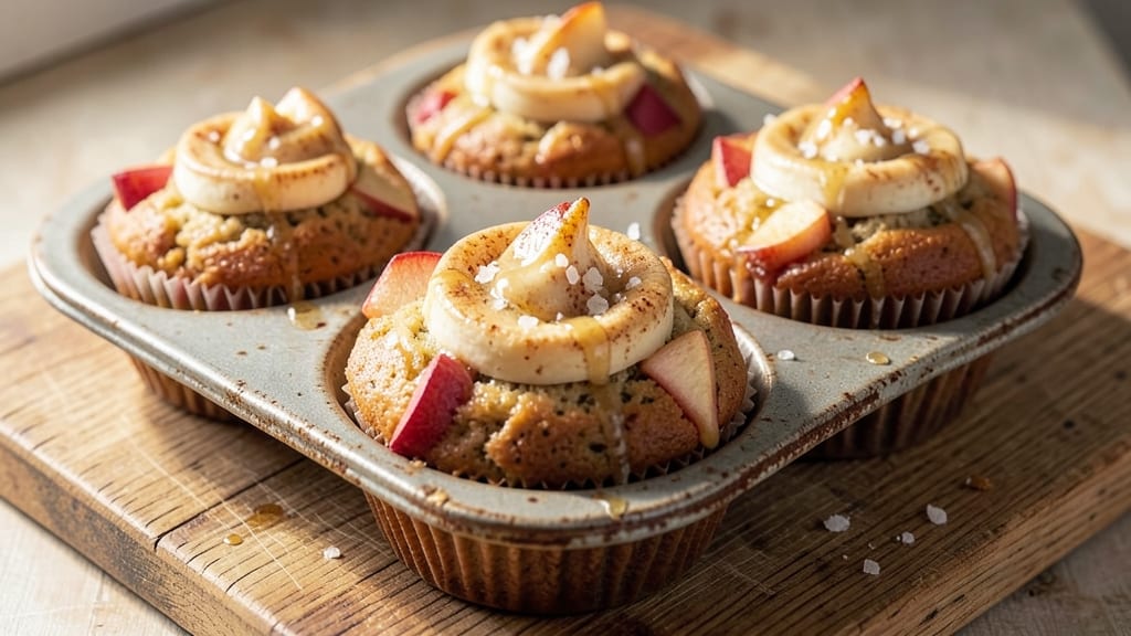 Apple Bread Muffins Recipe: Spiced Apple Chunks and Warm Cinnamon Swirls