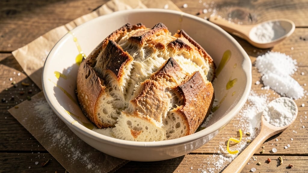 Airy Crusty Bread Recipe: Golden Shatter With Pillowy Softness Inside