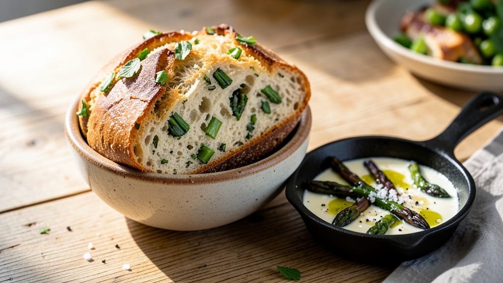 Asparagus Bread Recipe: Earthy Herb Loaf With Hidden Greens
