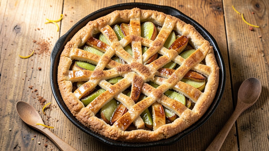 Apple Pie Recipe With Shortbread Crust: Double-Crust Crunch and Spiced Sweetness