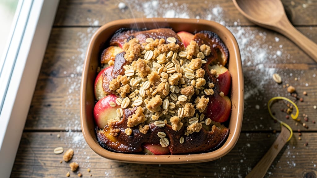 Apple Bread Recipe With Crumble Topping: Buttery Oat Streusel That Stays Crunchy