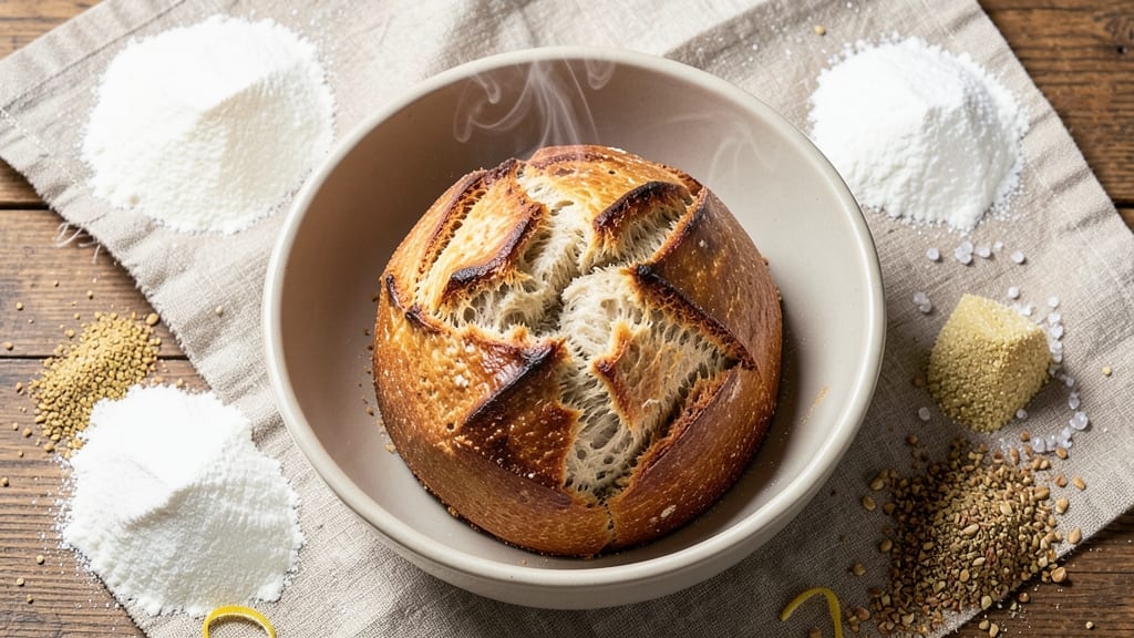 50 50 Whole Wheat Bread Recipe: No-Knead Dutch Oven Crust With Soft Centers
