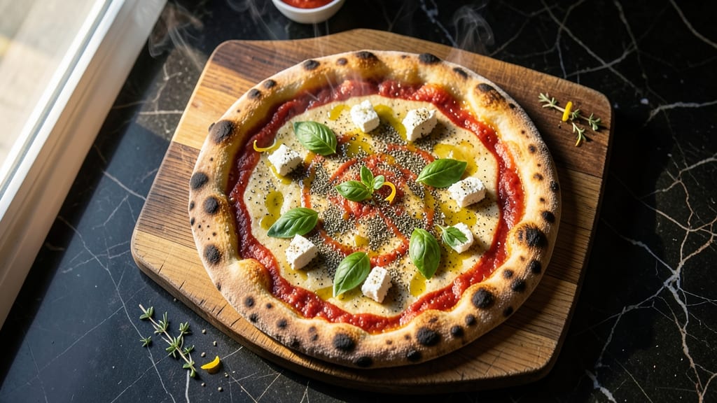 Artisan Flatbread Pizza Recipe: Za'atar-Spiced Crust with Pillowy Cheese Pulls
