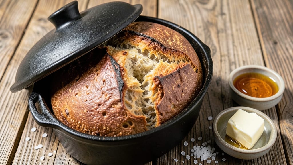 Artisan Sourdough Bread Recipe Dutch Oven: Steam-Poofted Crust With Honeyed Crumb