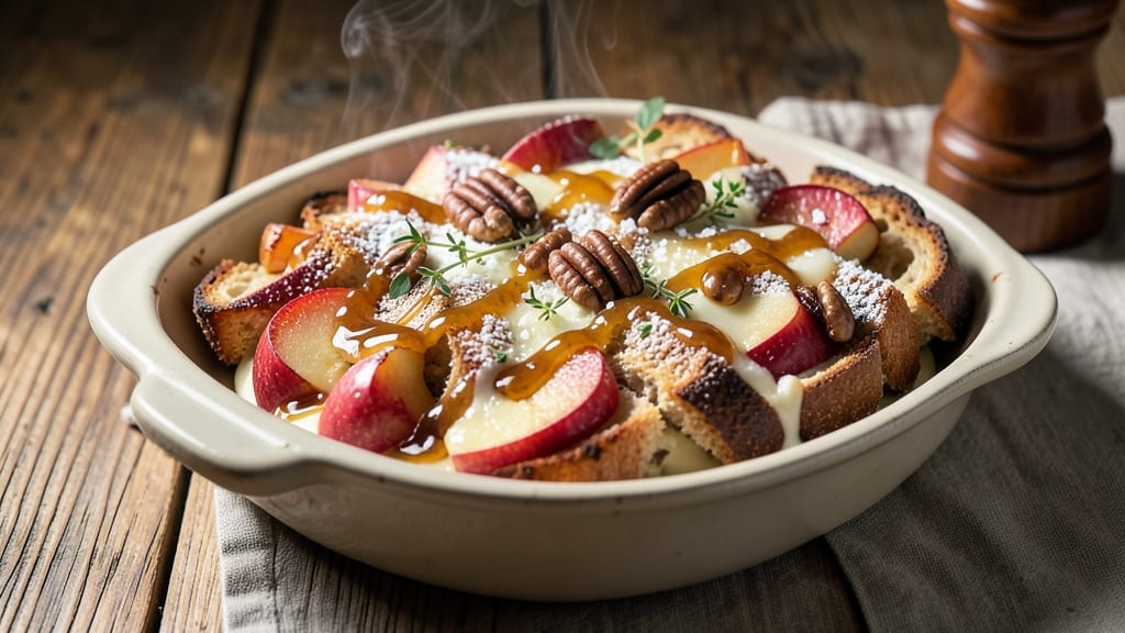 Apple Walnut Bread Pudding Recipe: Spiced Apple Walnut Crunch in Every Bite