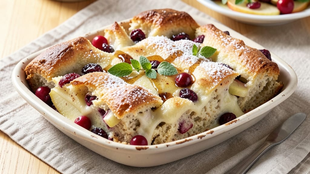 Apple Cranberry Bread Pudding Recipe: Warm Spice and Fruit Swirls in Every Bite